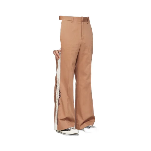 Side-Trim Flared Trousers