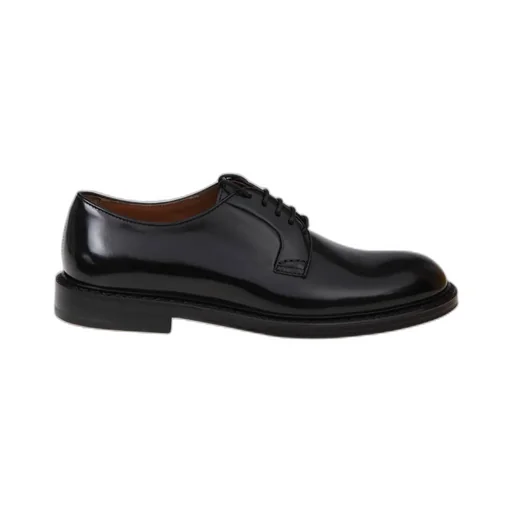 Round-Toe Lace-Up Derby Shoes
