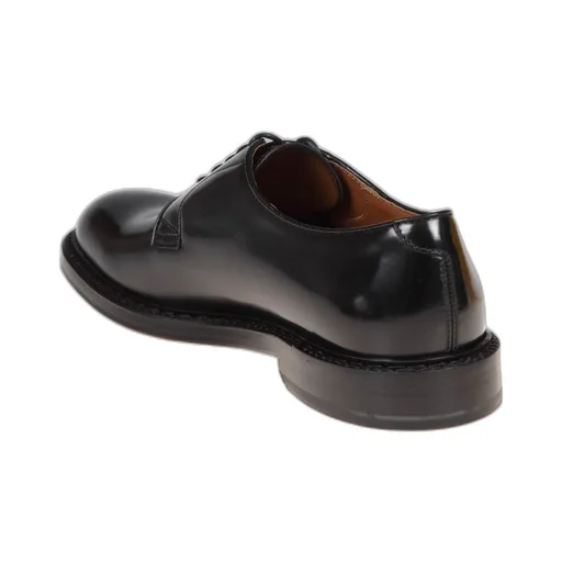 Round-Toe Lace-Up Derby Shoes