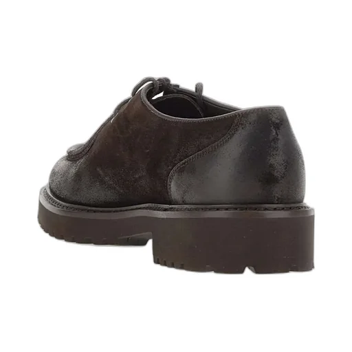 Round-Toe Lace-Up Loafers
