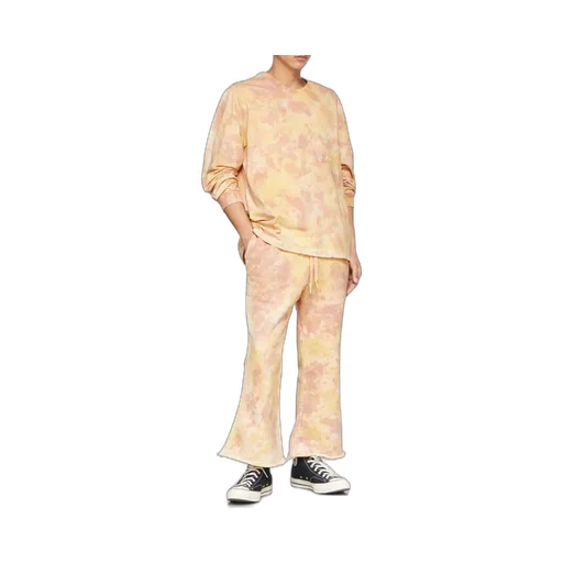 Tie-Dye Printed Long-Sleeved T-Shirt