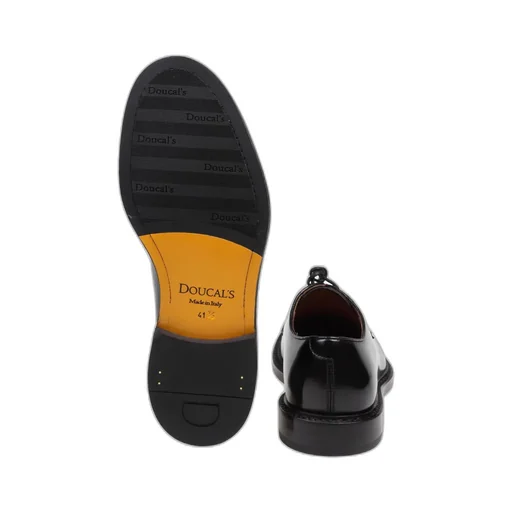 Round-Toe Lace-Up Derby Shoes