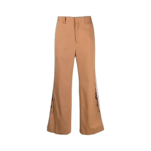 Side-Trim Flared Trousers