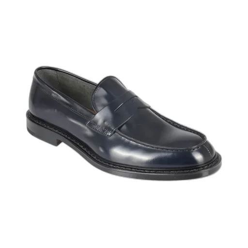 Almond-Toe Leather Loafers