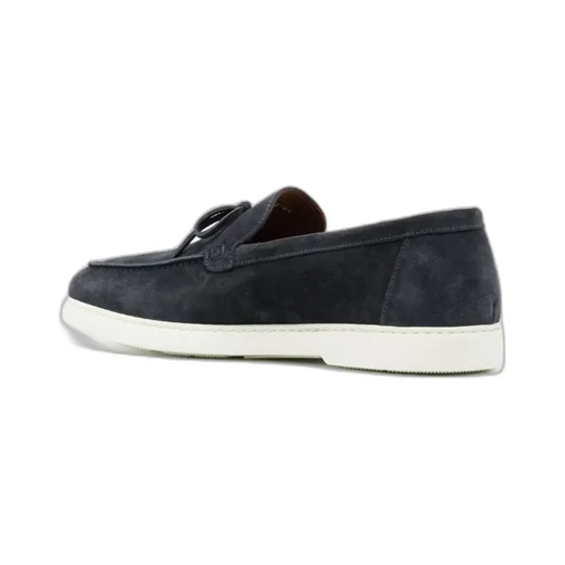 Lace-Up Suede Loafers