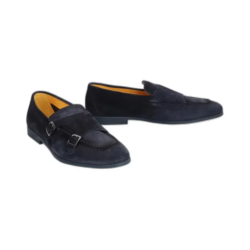 Buckle Detailed Slip-On Monk Shoes