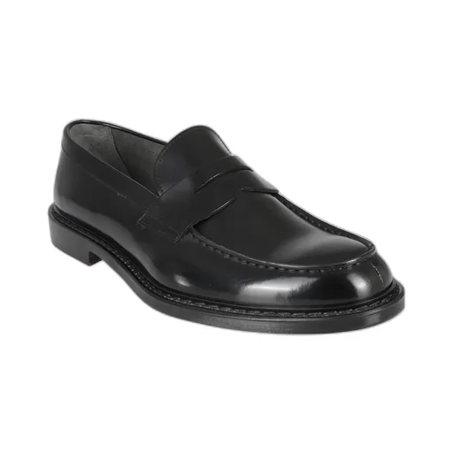 Penny-Slot Almond Toe Loafers