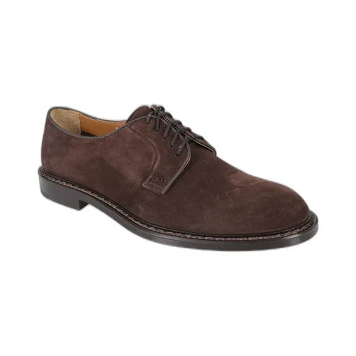 Round Toe Lace-Up Derby Shoes