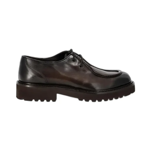 Logo Lace Leather Shoes