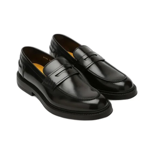 High-Shine Slip-On Loafers