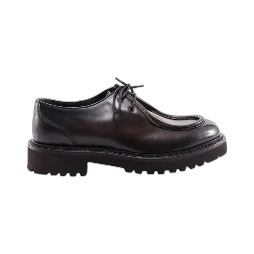 Two-Hole Round-Toe Lace-Up Shoes