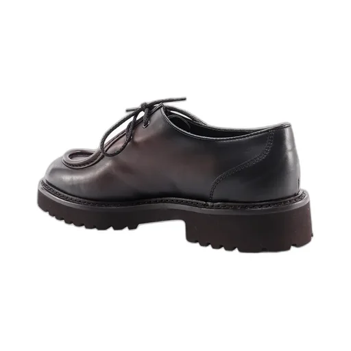 Two-Hole Round-Toe Lace-Up Shoes