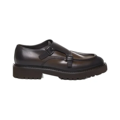 Double-Button Almond-Toed Casual Shoes