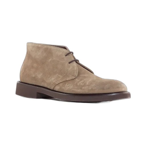 Lace-Up Suede Derby Shoes