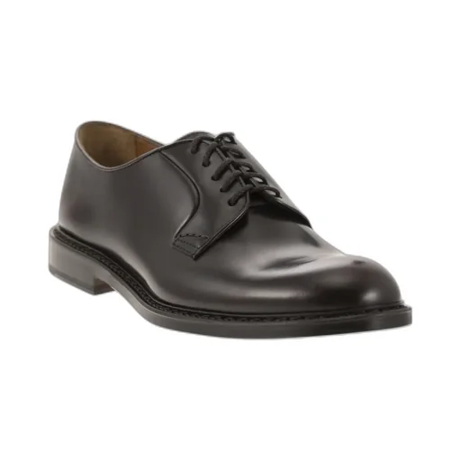 Almond Toe Lace-Up Derby Shoes