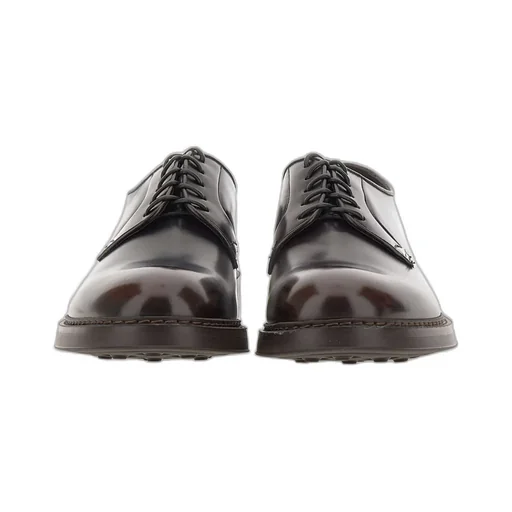 Round-Toe Lace-Up Derby Shoes