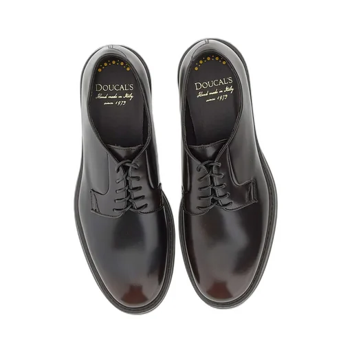 Round-Toe Lace-Up Derby Shoes