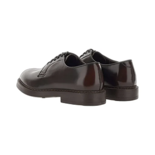 Round-Toe Lace-Up Derby Shoes