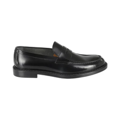 Penny-Slot Almond Toe Loafers