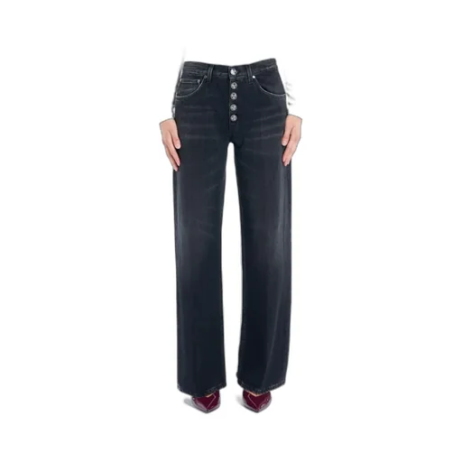 High-Waisted, Wide-Leg Jeans