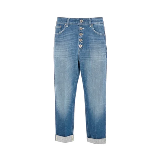 Button-Fly Patch Logo Jeans