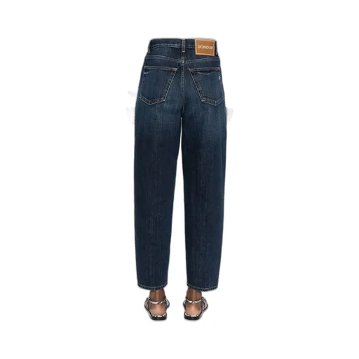 High-Waisted Straight-Leg Jeans