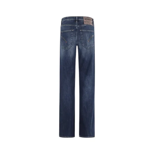 Wide-Leg Button-Fly Jeans