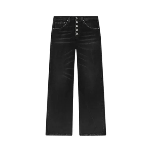 High-Waisted, Wide-Leg Jeans