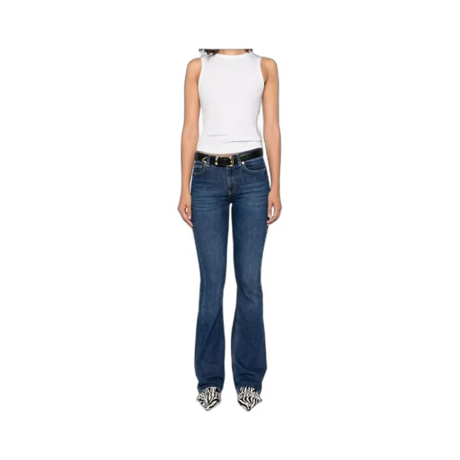 Five-Pocket Flared Jeans
