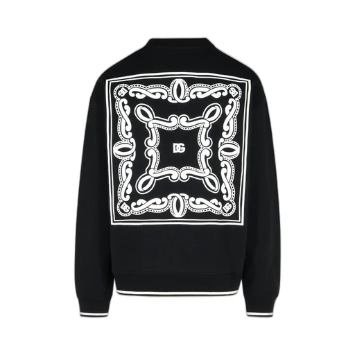 Bandana Printed Crewneck Sweatshirt