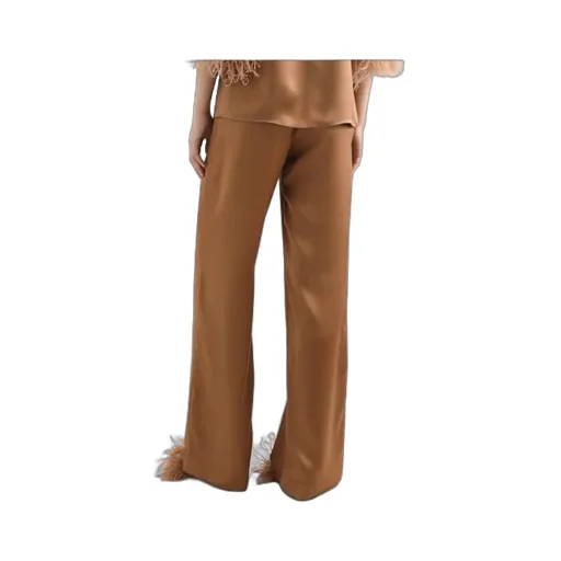 Elastic Waist Satin Pants