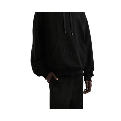 Logo Embossed Drawstring Hoodie