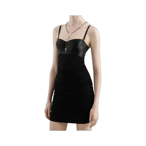 Ruched Detailed Mini Dress