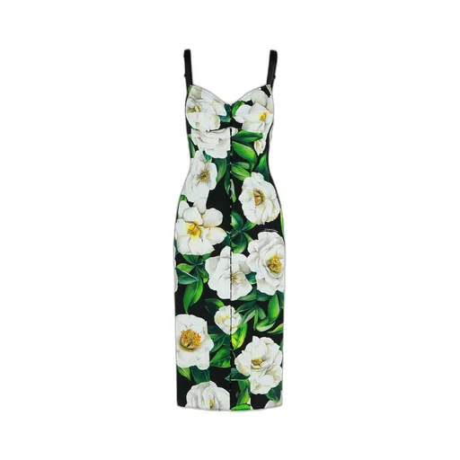 Floral Printed Mini Bustier Dress