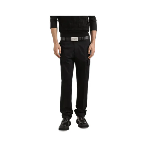Logo Plaque Cargo Pants