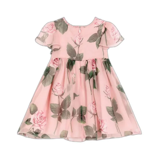 Rose-Print Dress