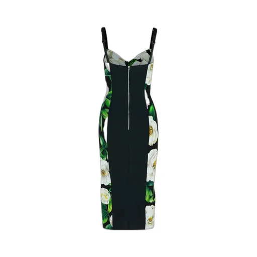 Floral Printed Mini Bustier Dress