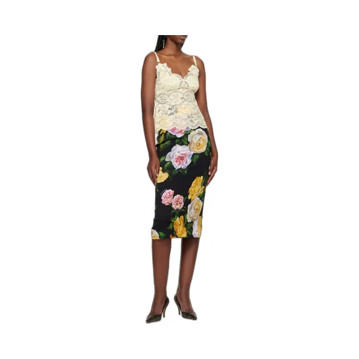 Floral Printed Midi Skirt