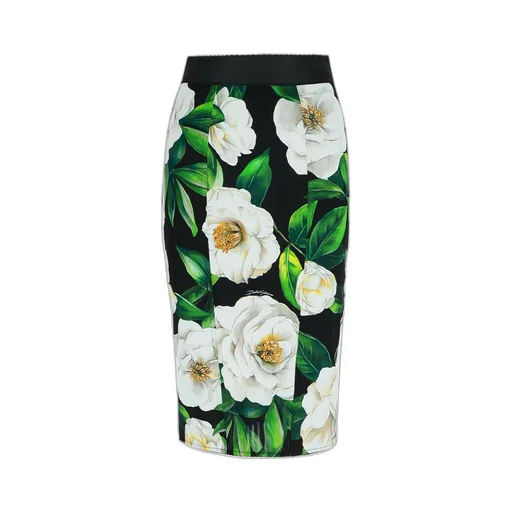 Gardenia Floral Printed Midi Skirt