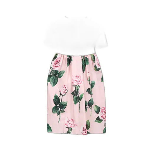 Logo Embellished Crewneck Dress