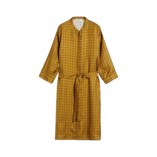 Graphic-Print Silk Dress