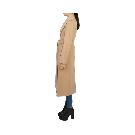 Long-Sleeved Lapel Coat