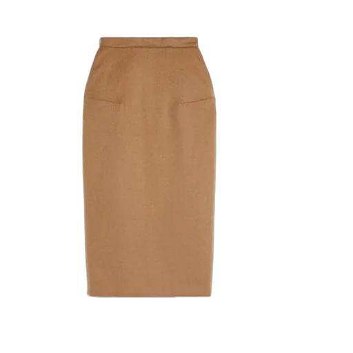 Babele Dart-Detail Brushed Midi Skirt