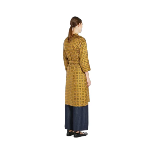 Graphic-Print Silk Dress