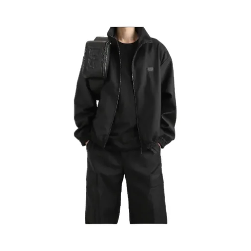 Logo Patch High Neck Jacket