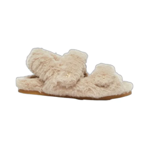 Teddy Touch-Strap Slippers