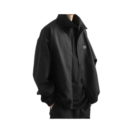 Logo Patch High Neck Jacket