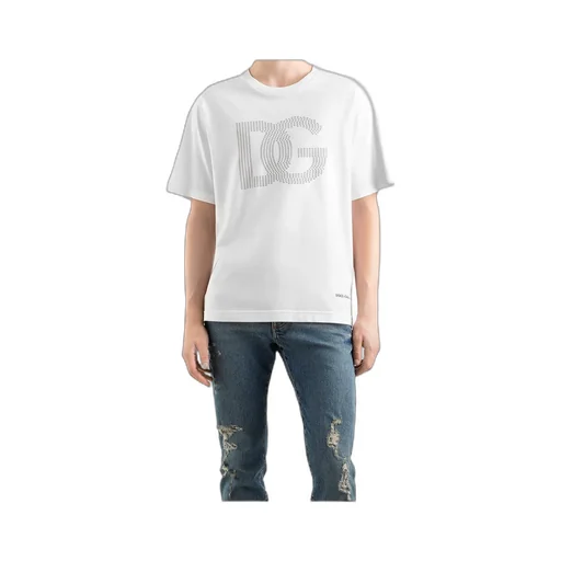 Dg Logo Printed Crewneck T-Shirt