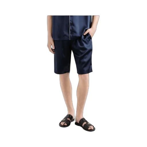 Logo Embroidered Satin Shorts