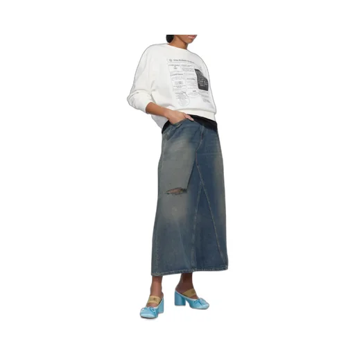Distressed Skirt